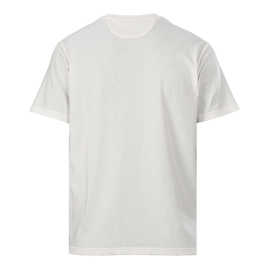 Fendi Roma Floral Embroidered Logo T-Shirt — White