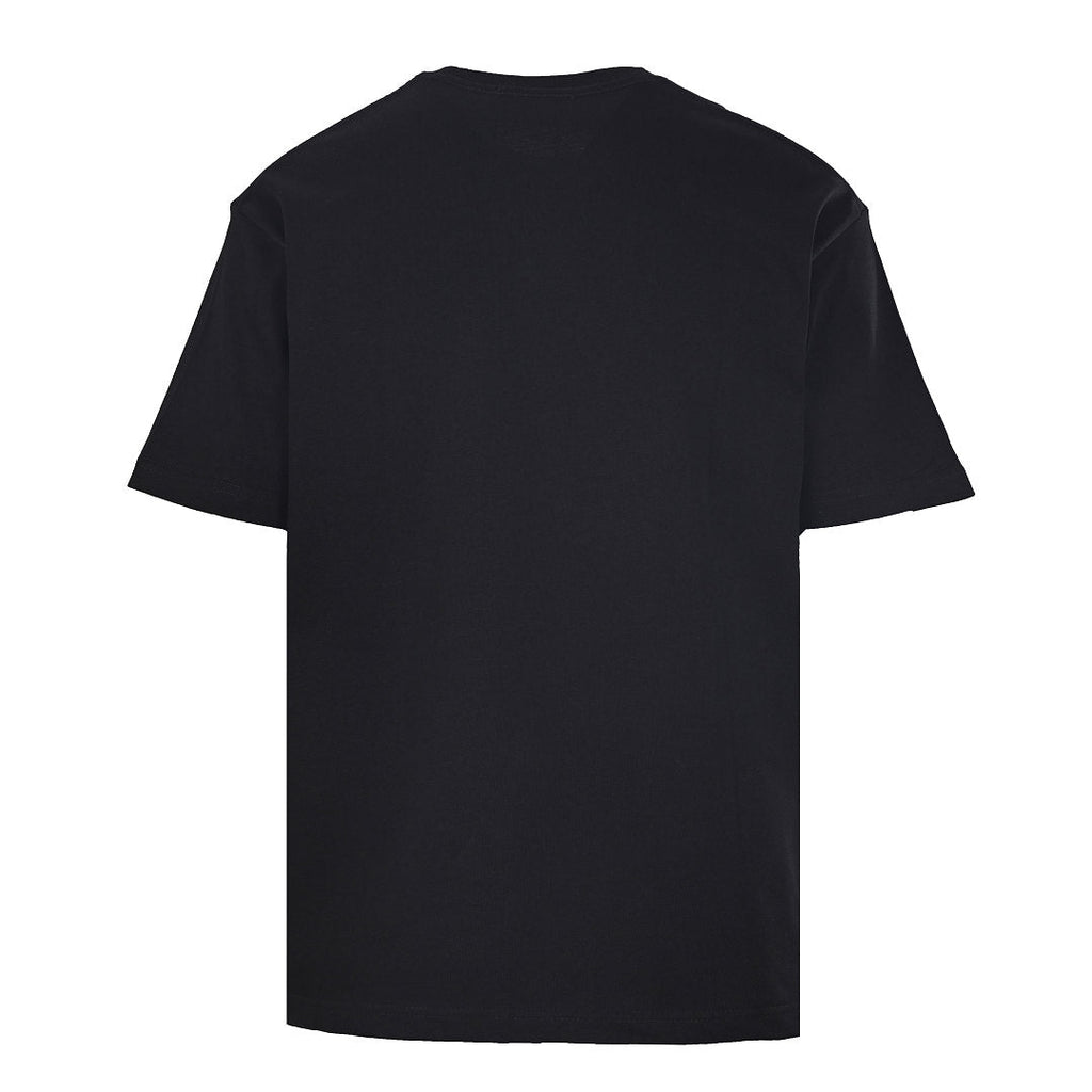 PRADA T-shirt with small figure graphic at the neckline