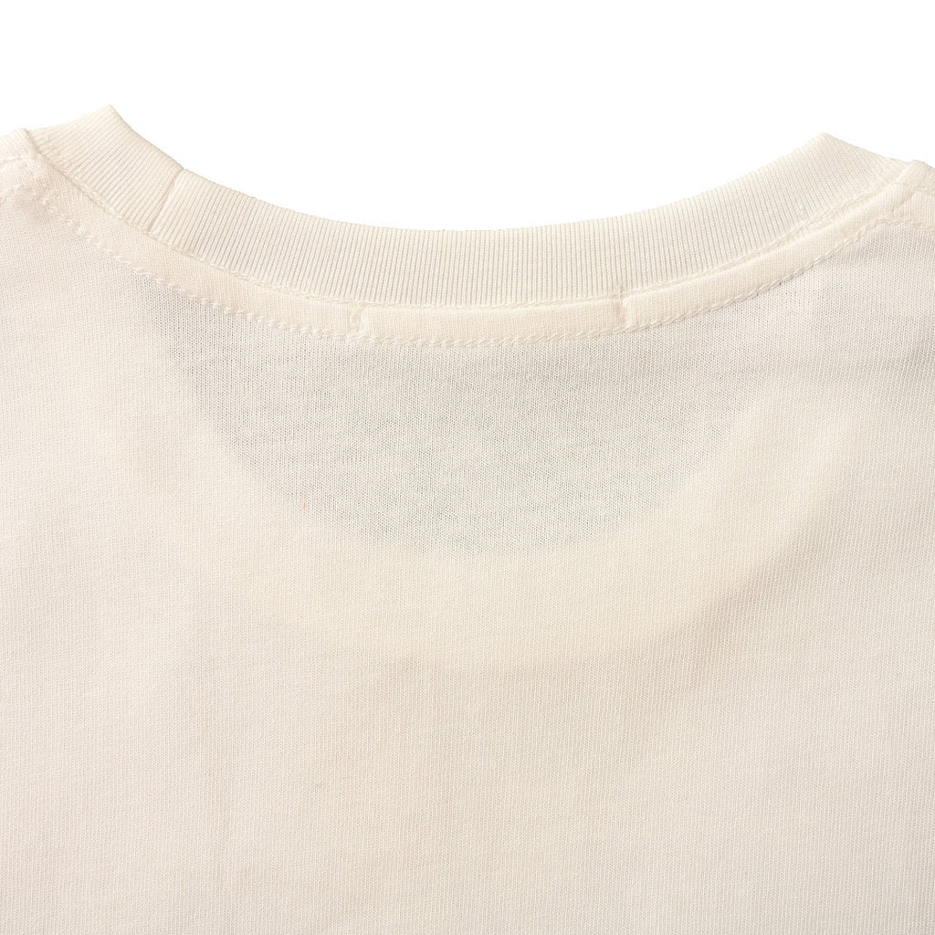 PRADA T-shirt with small figure graphic at the neckline