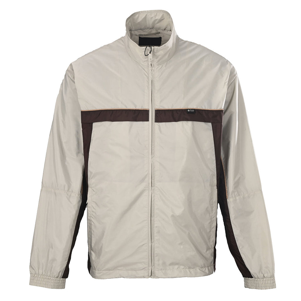 PRADA Color-Blocked Stand-Up Collar Jacket