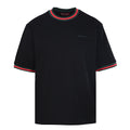 Gucci Ribbed-Trim Letter Embroidery T-Shirt