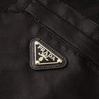 Prada Long-Sleeve T-Shirt with Re-Nylon Chest Pocket and Triangle Logo