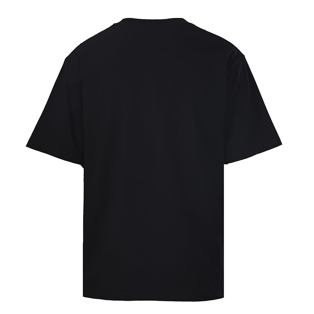 Prada Striped Panel T-Shirt with Triangle Logo