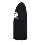 Prada Striped Panel T-Shirt with Triangle Logo