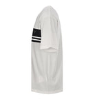 Prada Striped Panel T-Shirt with Triangle Logo