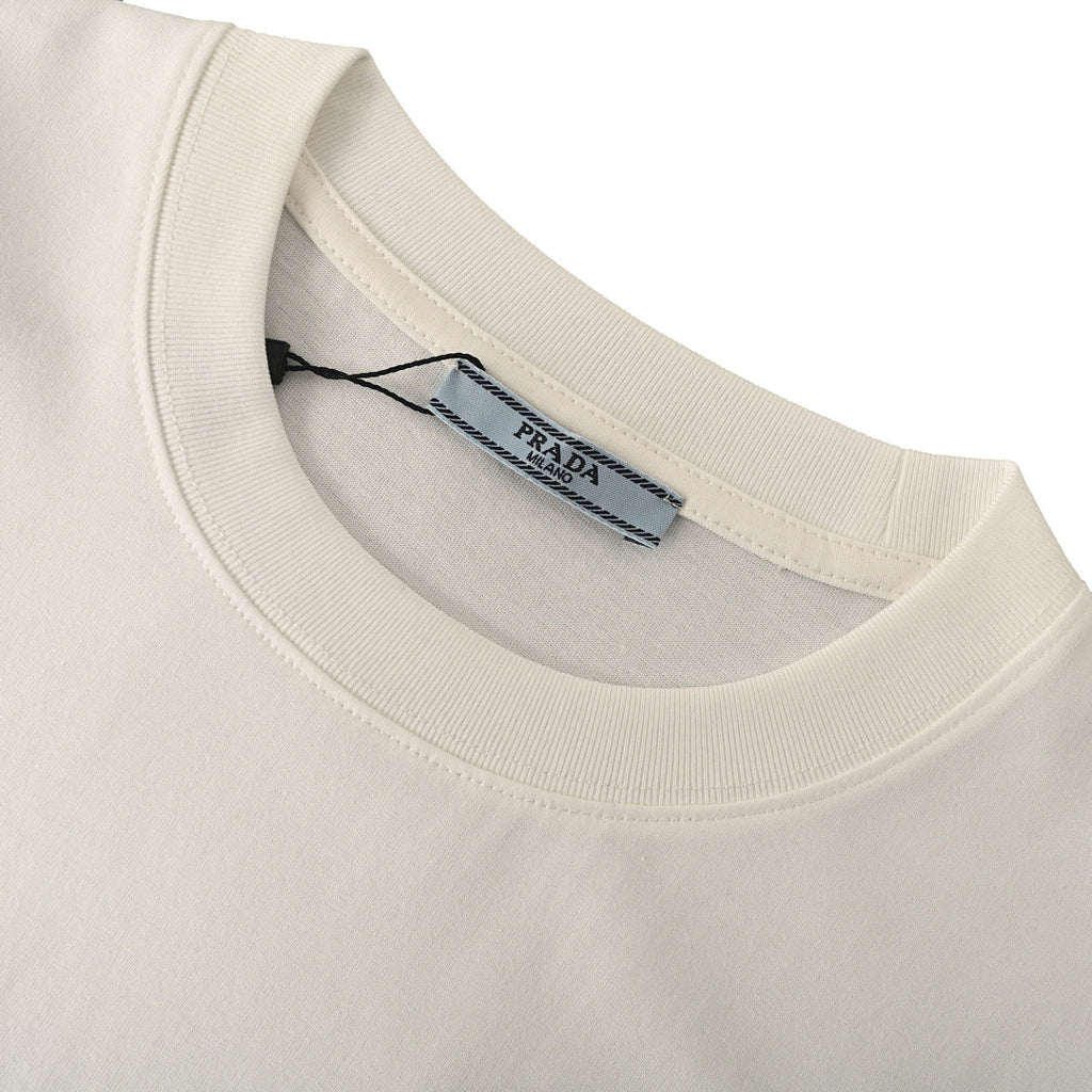 Prada Printed Pocket T-Shirt with Triangle Logo