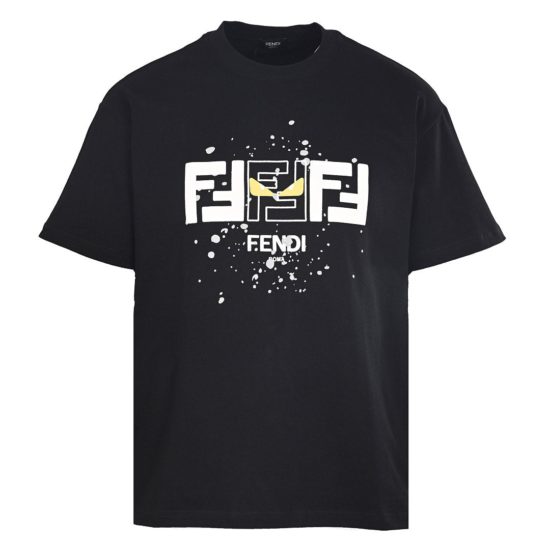 Fendi Roma FF Monogram Bag Bugs Graphic T-Shirt — Off-BLACK
