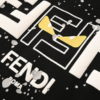 Fendi Roma FF Monogram Bag Bugs Graphic T-Shirt — Off-BLACK