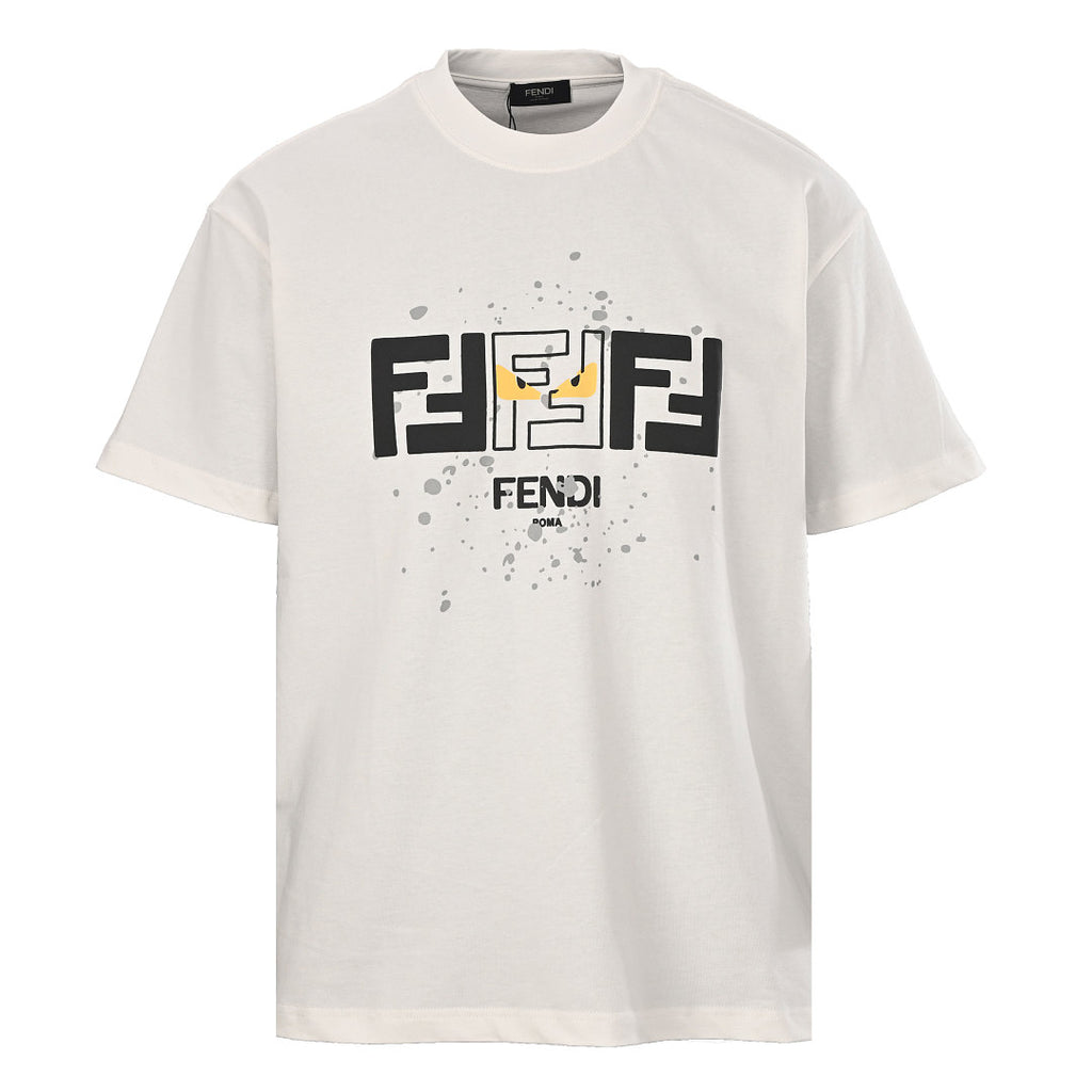 Fendi Roma FF Monogram Bag Bugs Graphic T-Shirt — Off-White