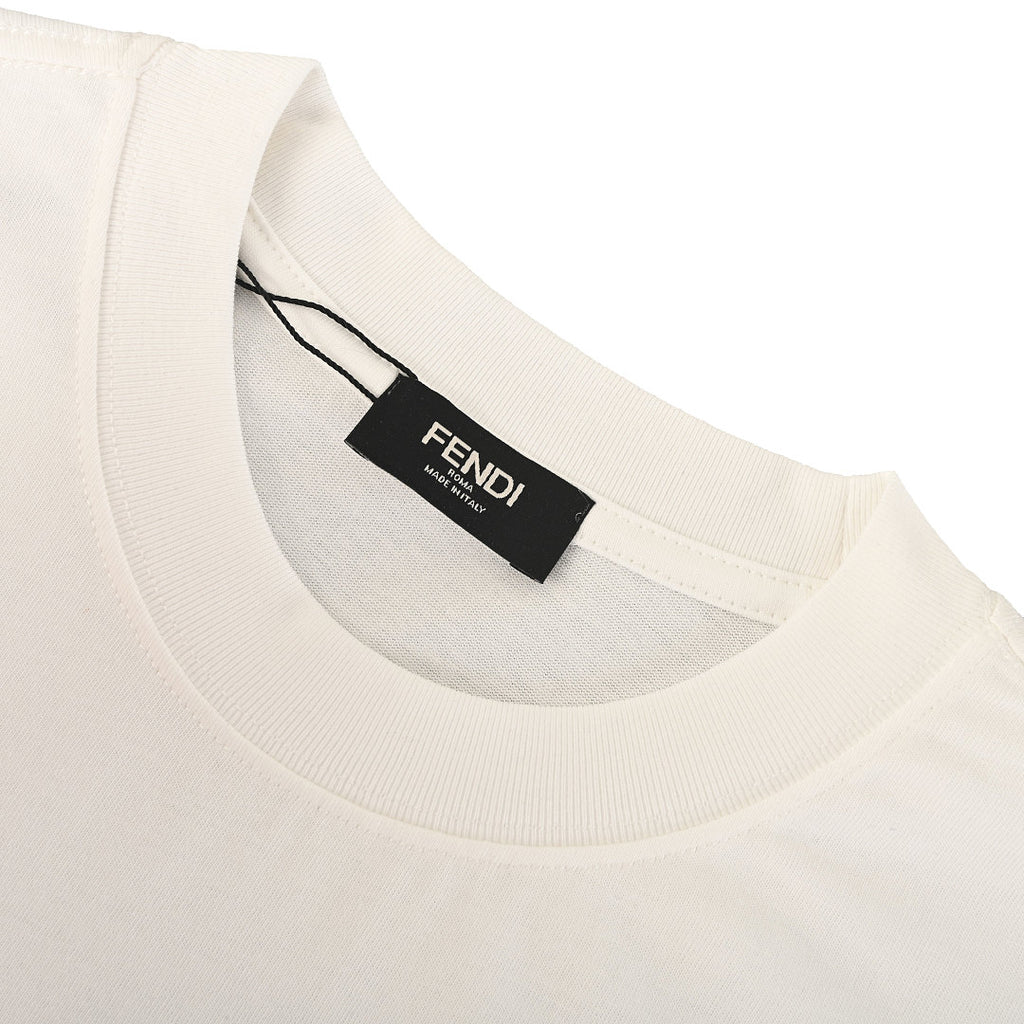 Fendi Roma FF Monogram Bag Bugs Graphic T-Shirt — Off-White