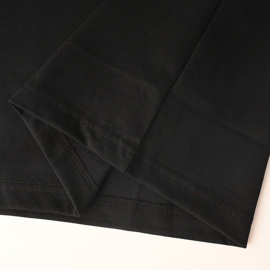 Fendi Roma Floral Embroidered Logo T-Shirt — Black