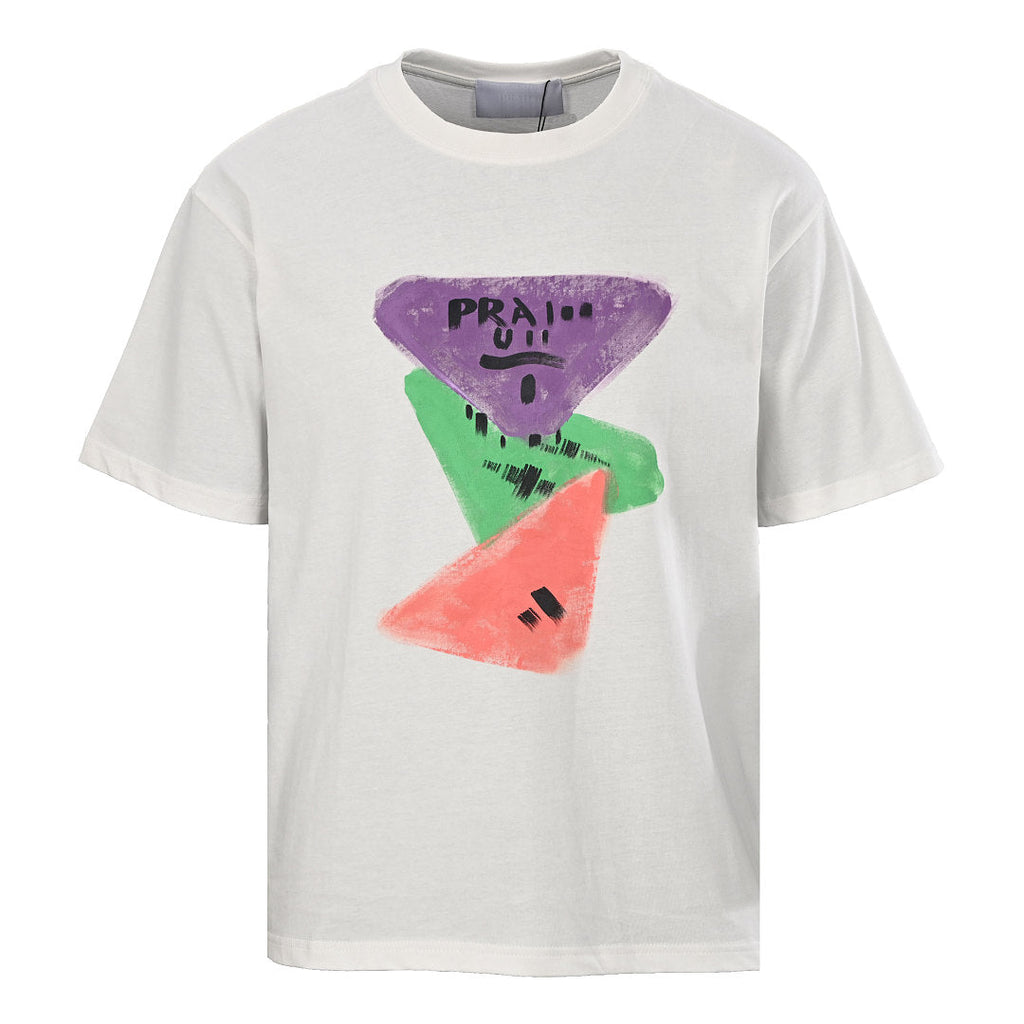 PRADA Painted Print T-shirt