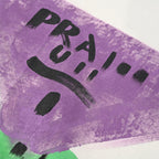 PRADA Painted Print T-shirt