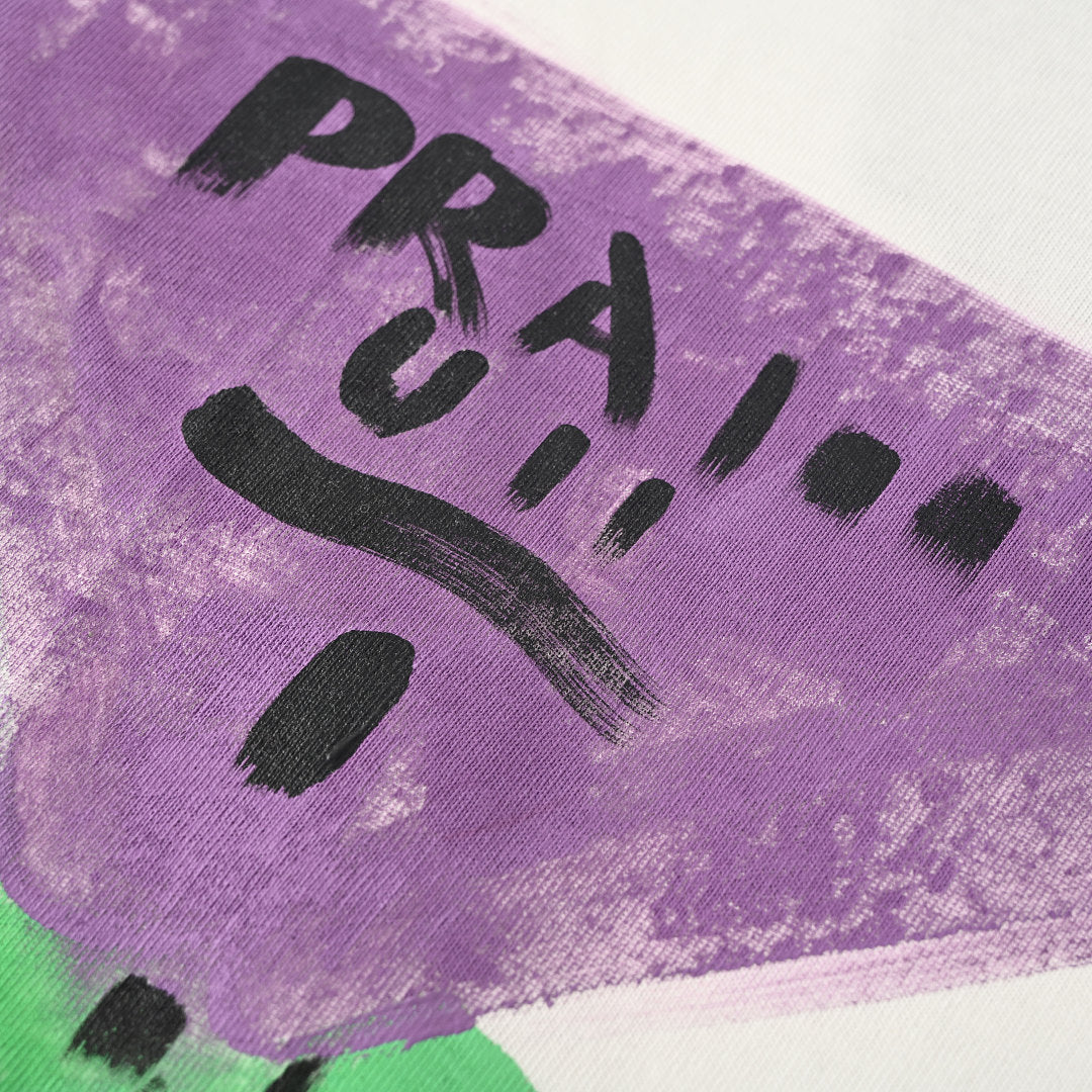 PRADA Painted Print T-shirt
