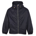 DIOR CD Oblique Tonal Jacquard Hooded Zip Jacket in Black