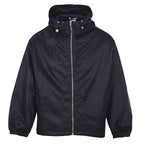 DIOR CD Oblique Tonal Jacquard Hooded Zip Jacket in Black