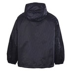 DIOR CD Oblique Tonal Jacquard Hooded Zip Jacket in Black