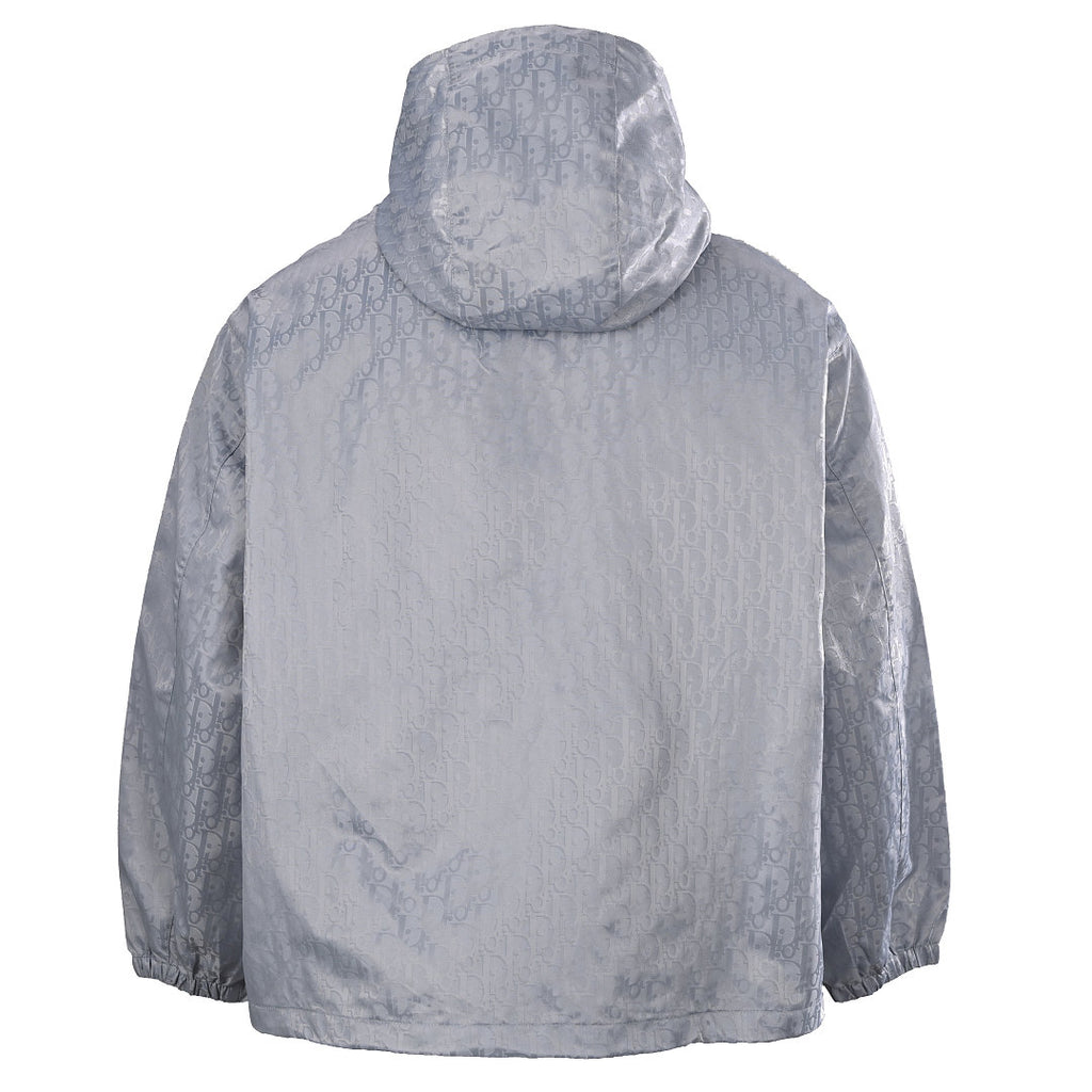 DIOR CD Oblique Tonal Jacquard Hooded Zip Jacket