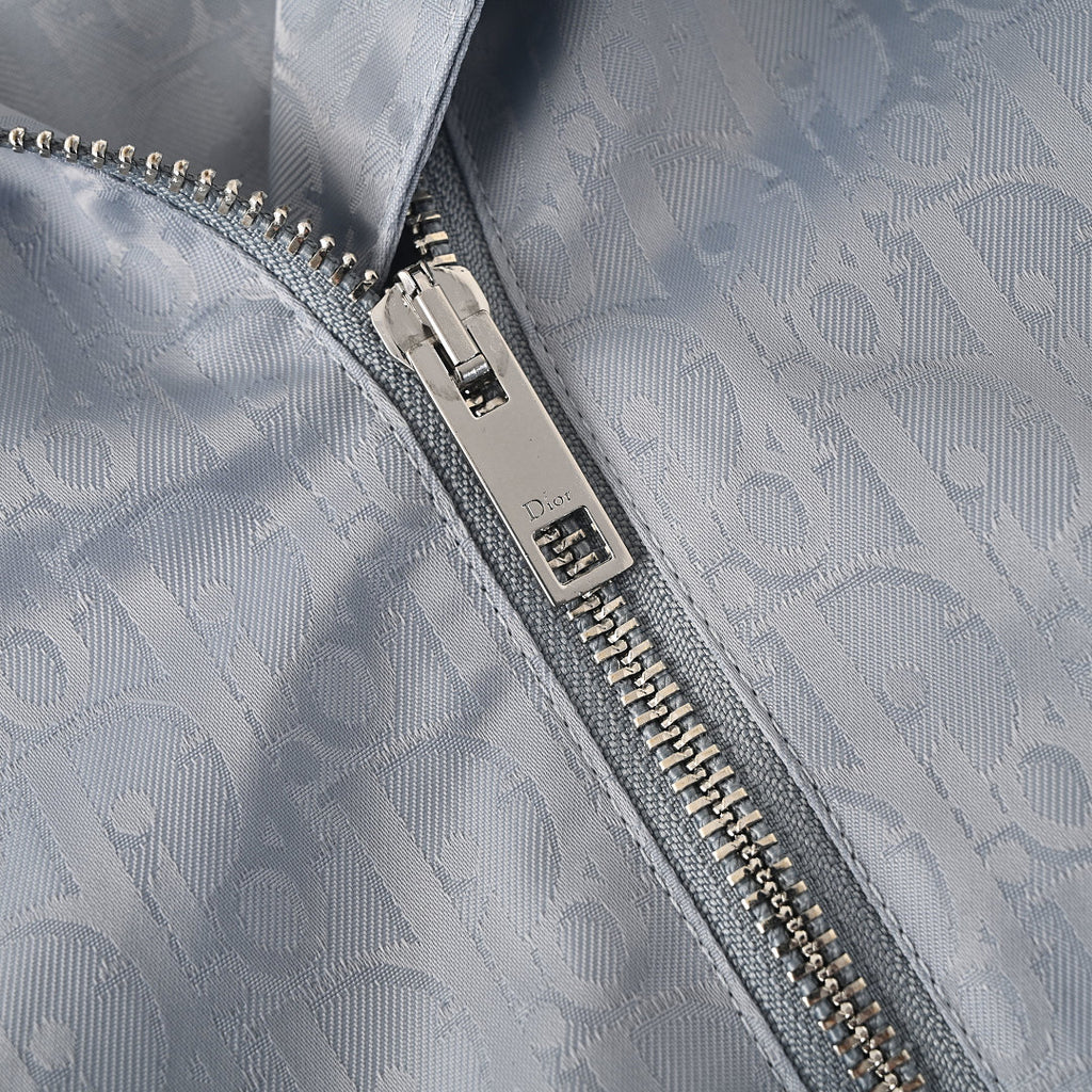 DIOR CD Oblique Tonal Jacquard Hooded Zip Jacket