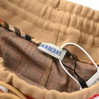Burberry Horse-Embroidered Plaid Shorts
