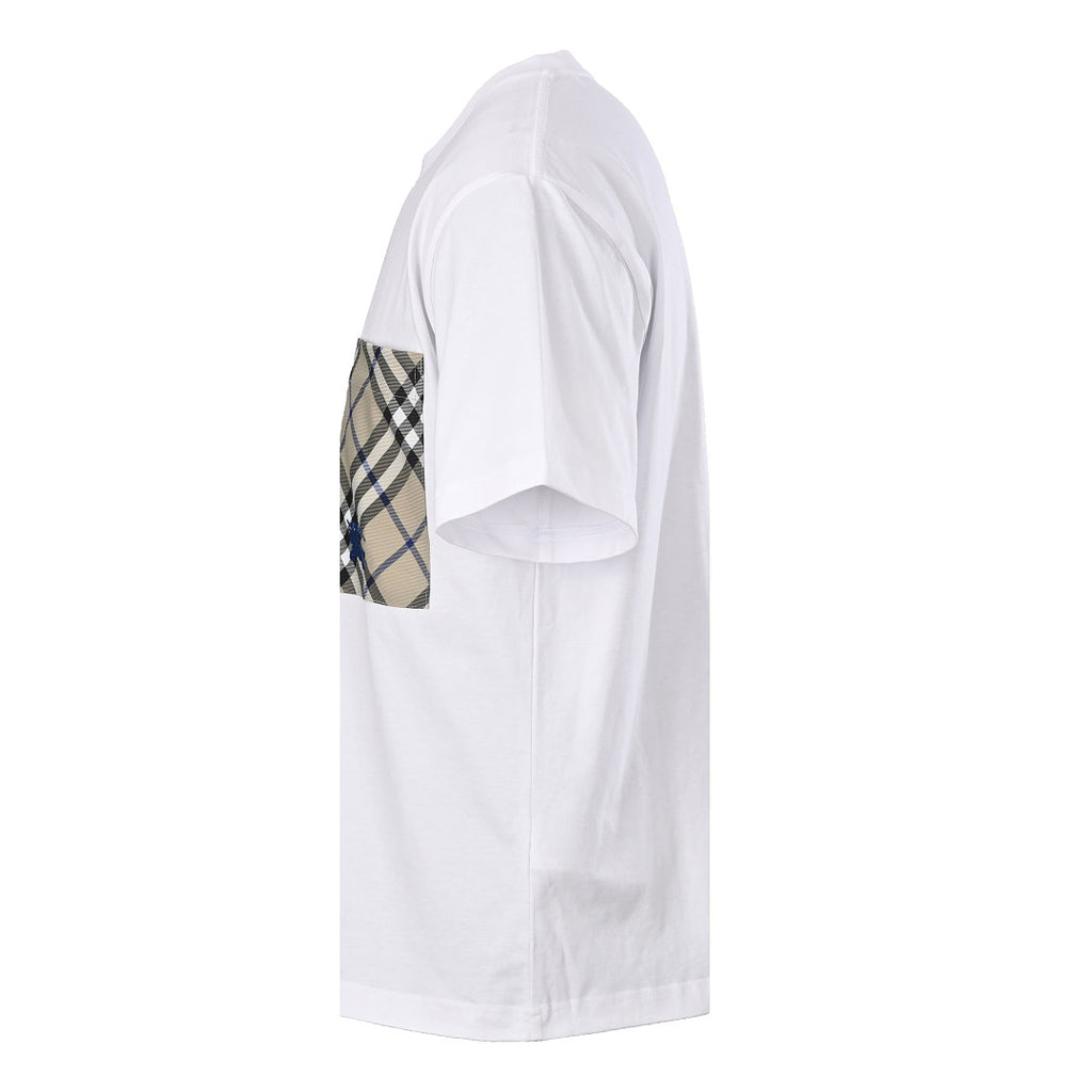 Burberry Short-Sleeve T-Shirt with Pocket & Equestrian Knight Embroidery
