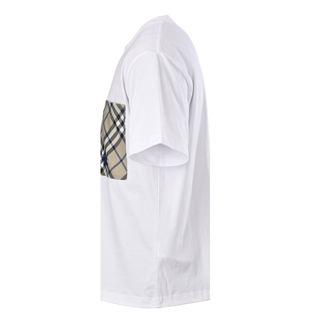 Burberry Short-Sleeve T-Shirt with Pocket & Equestrian Knight Embroidery