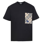 Burberry Short-Sleeve T-Shirt with Pocket & Equestrian Knight Embroidery