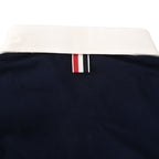Thom Browne Contrast Collar Rugby Polo Shirt – Navy