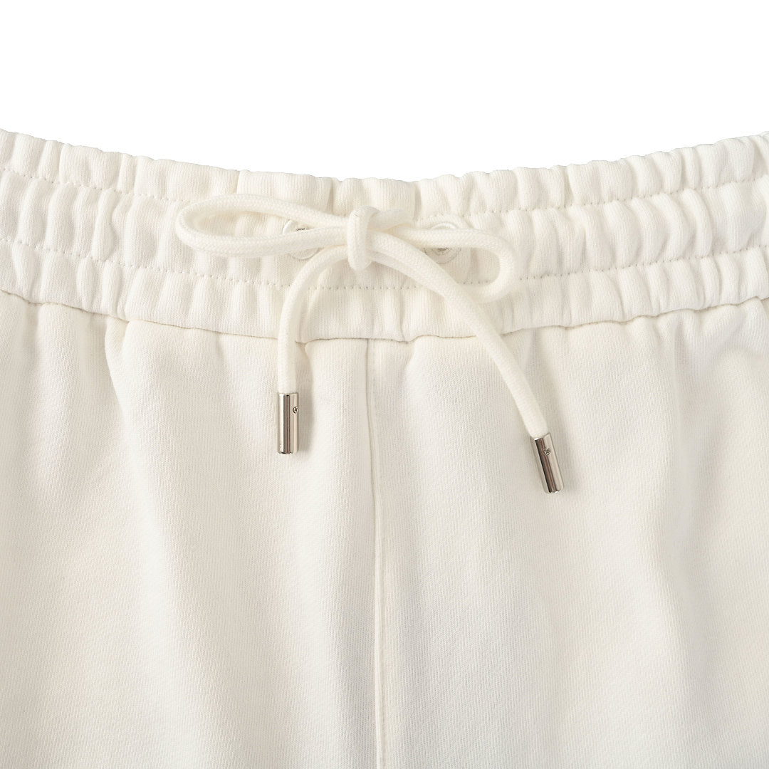 Gucci Script Logo Patch Cotton Sweat Shorts – Off-White