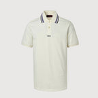 Gucci 2026 Striped Collar Piqué Polo — Ivory | Made in Italy