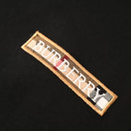 Burberry Short-Sleeve T-Shirt with Check-Pattern Sleeve Panels & Embroidered Logo