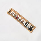 Burberry Short-Sleeve T-Shirt with Check-Pattern Sleeve Panels & Embroidered Logo