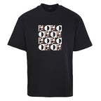 Fendi Roma FF Geometric Embroidered Patch T-Shirt — Off-Black