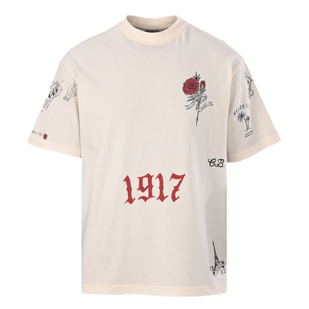 Balenciaga Tattoo-Print T-Shirt