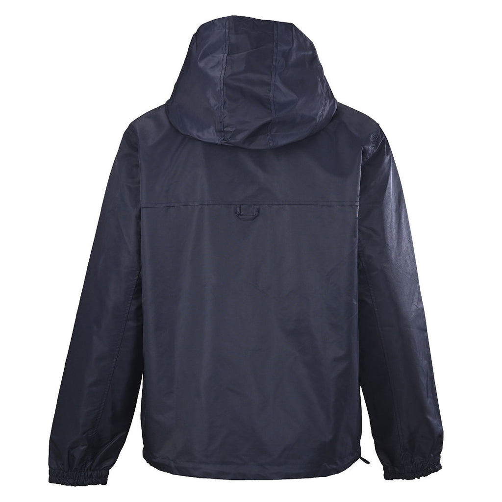 Louis Vuitton Hooded Nylon Windbreaker Jacket — Navy