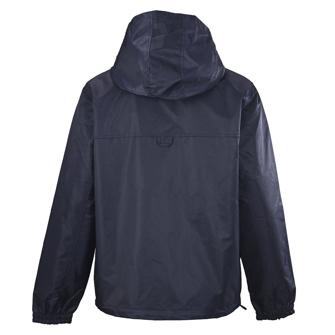 Louis Vuitton Hooded Nylon Windbreaker Jacket — Navy