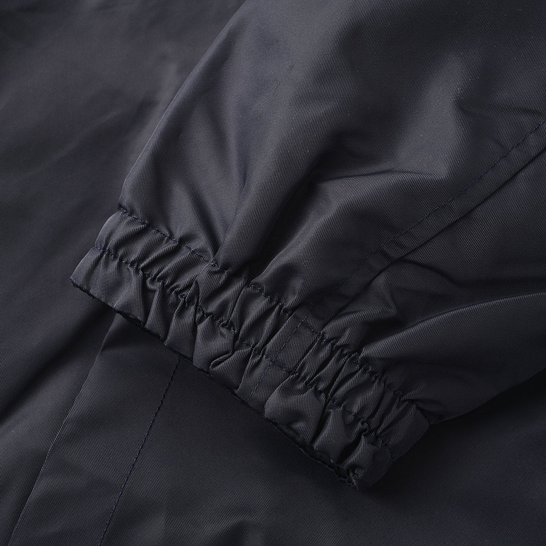 Louis Vuitton Hooded Nylon Windbreaker Jacket — Navy