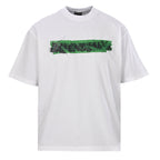 Balenciaga Green Tape Graffiti T-Shirt – White