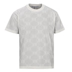 Givenchy All-Over 4G Monogram Tonal Oversized T-Shirt – Light Grey