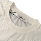 Givenchy All-Over 4G Monogram Tonal Oversized T-Shirt – Light Grey