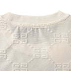 Givenchy All-Over 4G Monogram Tonal Oversized T-Shirt – Light Grey