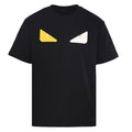 Fendi Roma Bag Bugs Eyes Oversized Print T-Shirt — Black
