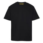 Fendi Roma Bag Bugs Eyes Oversized Print T-Shirt — Black