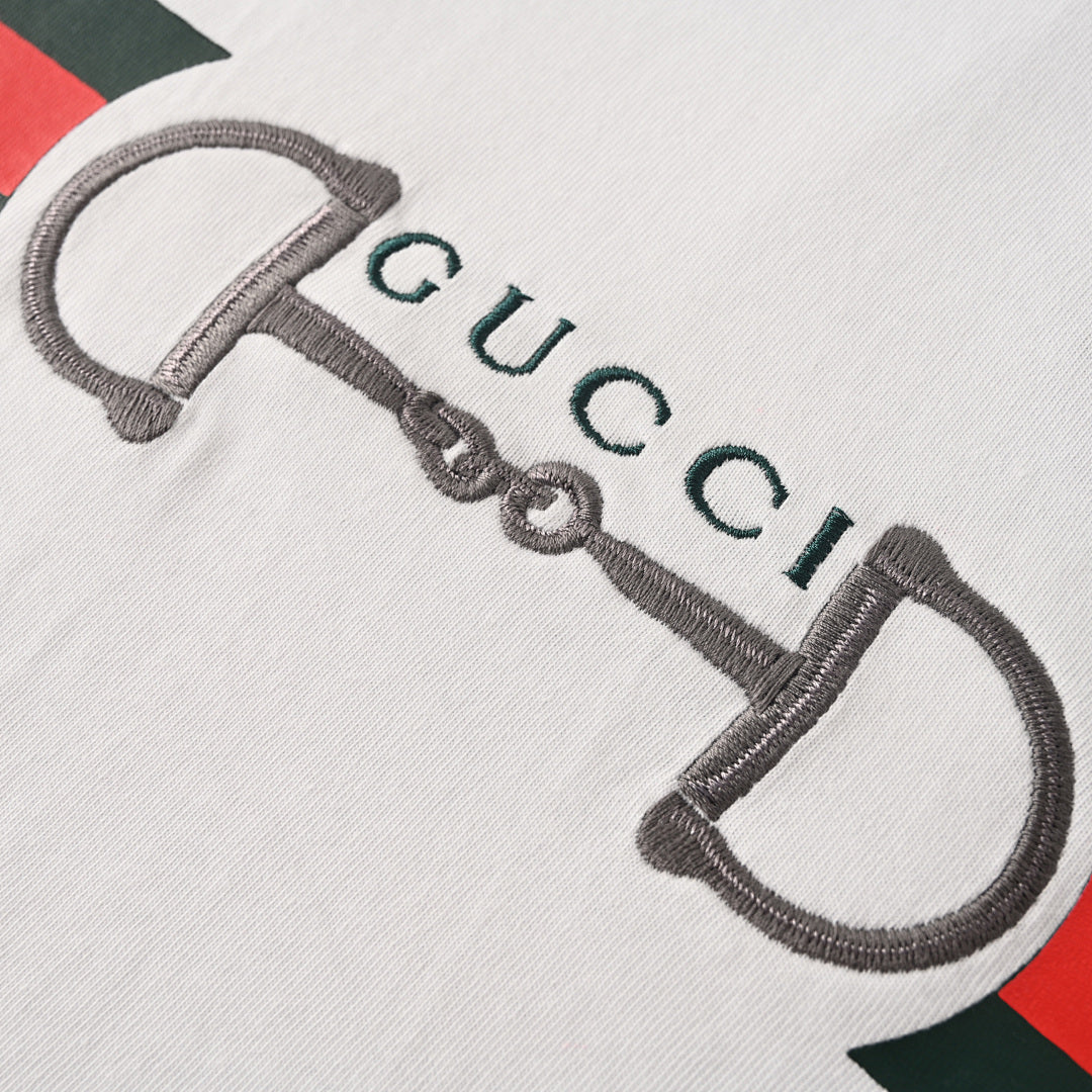 Gucci Horsebit & Web Detail Short-Sleeve T-Shirt