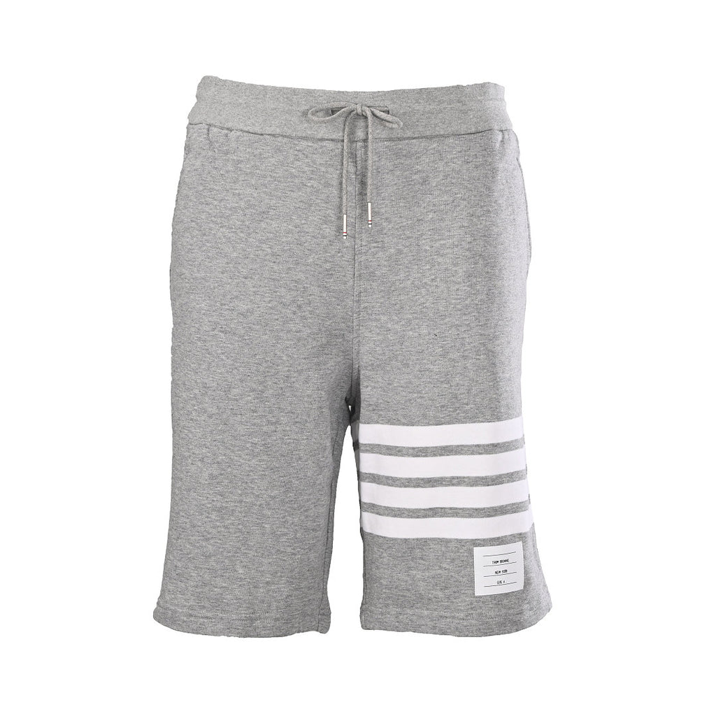 Thom Browne 4-Bar Stripe Sweat Shorts – Medium Grey