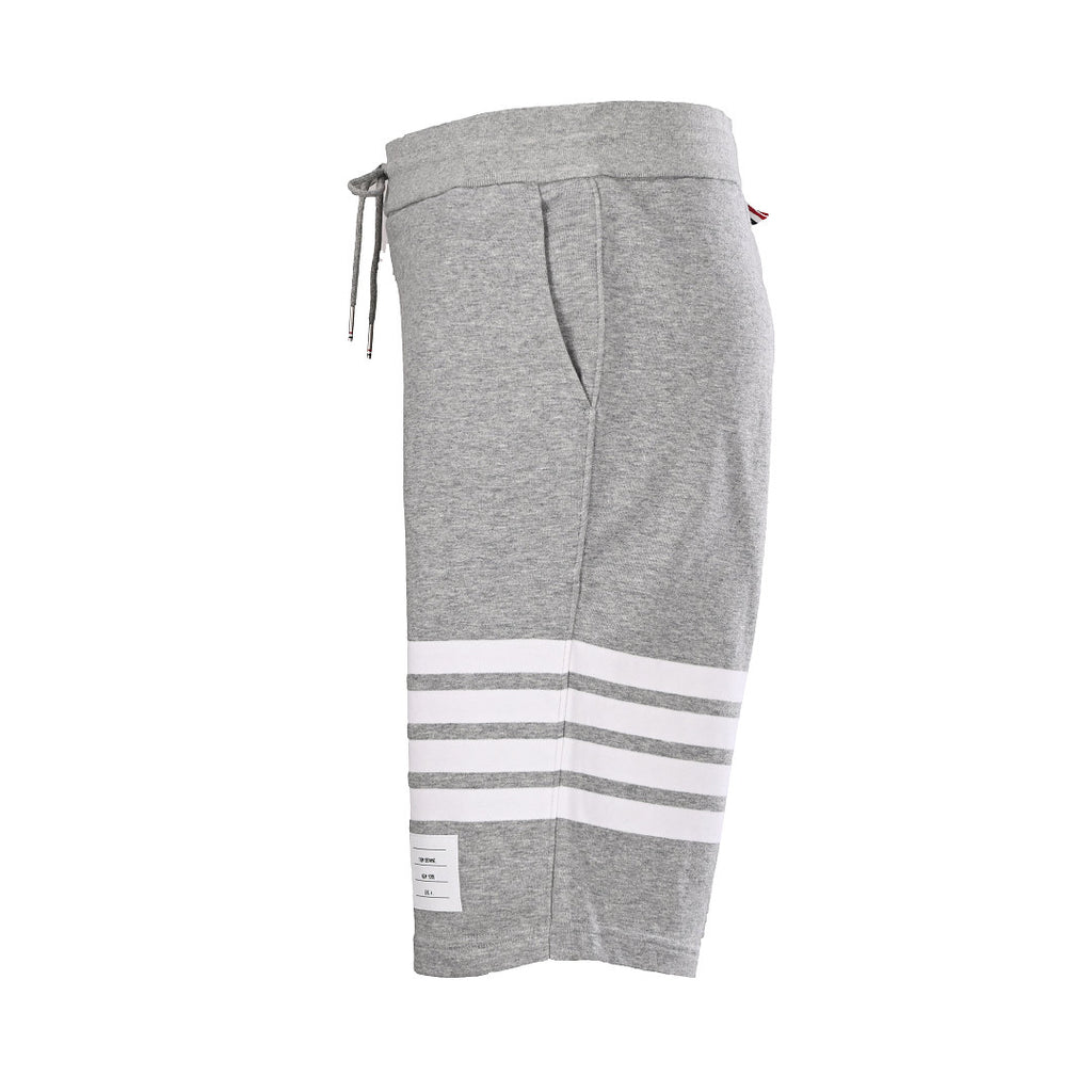 Thom Browne 4-Bar Stripe Sweat Shorts – Medium Grey
