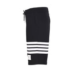 Thom Browne 4-Bar Stripe Sweat Shorts – Black