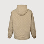 LOUIS VUITTON Khaki Monogram Embossed Hooded Windbreaker