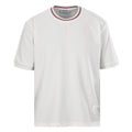 Thom Browne RWB Tipped Crew Neck Relaxed T-Shirt – White