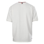 Thom Browne RWB Tipped Crew Neck Relaxed T-Shirt – White